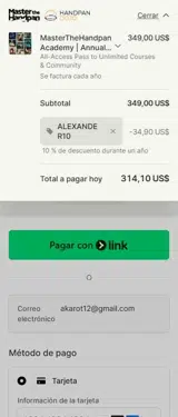 ALEXANDER10 coupon verification screenshot