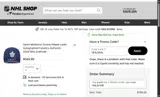 Montreal Canadiens Shop coupon verification screenshot