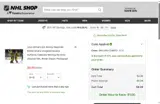 NHLWELCOME10 coupon verification screenshot