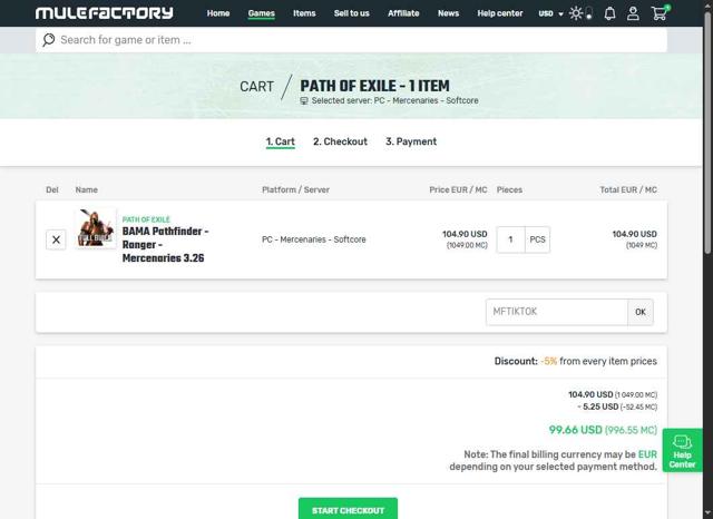 MuleFactory checkout page showing MuleFactory coupon code box | Screenshot taken by SimplyCodes community member on Jul 16, 2025