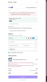 SORRY20 coupon verification screenshot