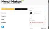 MunchMakers coupon verification screenshot