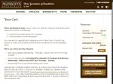 Munson's Chocolates coupon verification screenshot