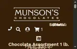Munson's Chocolates coupon verification screenshot