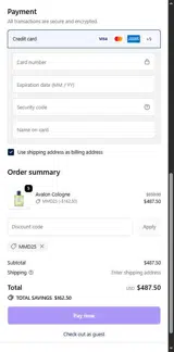 MMD25 coupon verification screenshot