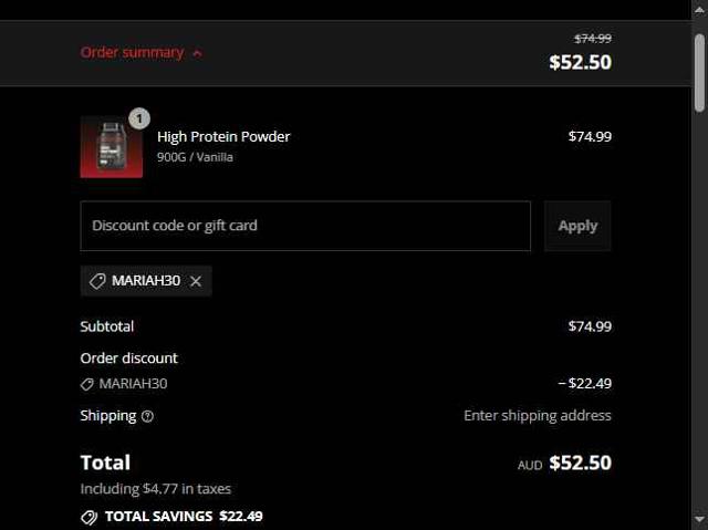 Musashi checkout page showing Musashi discount code box | Screenshot taken by SimplyCodes community member on Sep 13, 2025