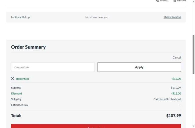 Music & Arts checkout page showing Music & Arts promo code box | Screenshot taken by SimplyCodes community member on Sep 1, 2025
