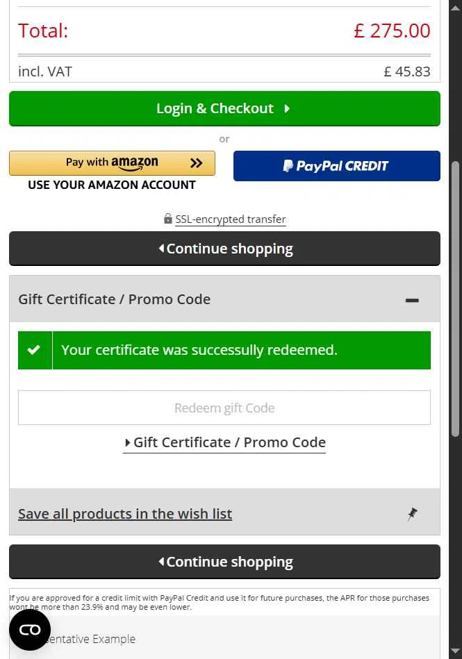 Music Store Professional checkout page showing Music Store Professional promo code box | Screenshot taken by SimplyCodes community member on Aug 20, 2025