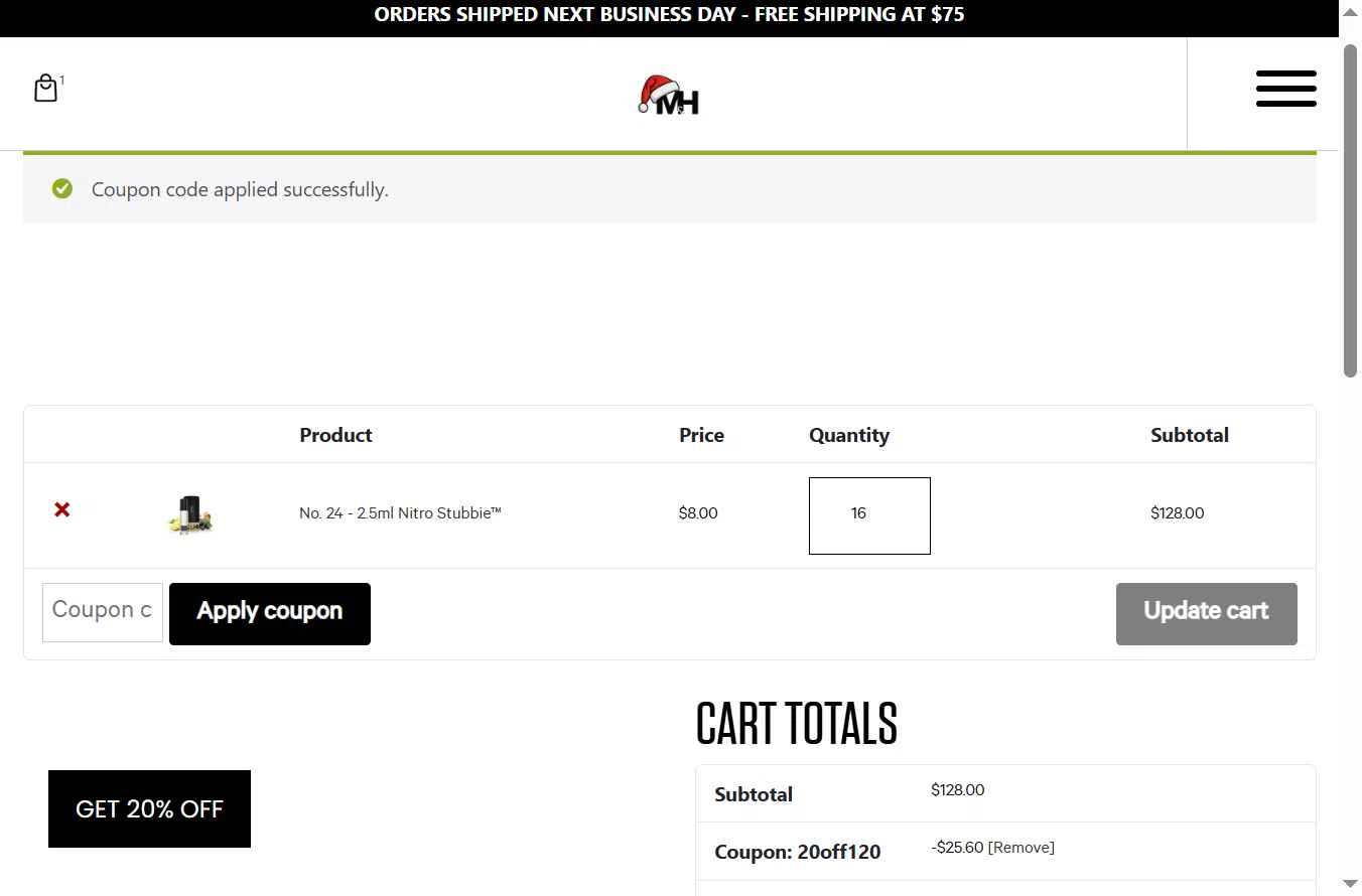 Musk & Hustle checkout page showing Musk & Hustle promo code box | Screenshot taken by SimplyCodes community member on Jan 9, 2026