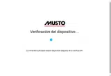 Musto coupon verification screenshot