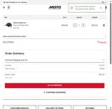 Musto coupon verification screenshot