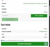 MuzicNotez coupon verification screenshot