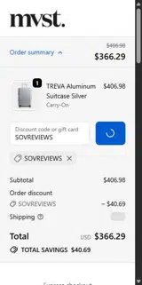 SOVREVIEWS coupon verification screenshot