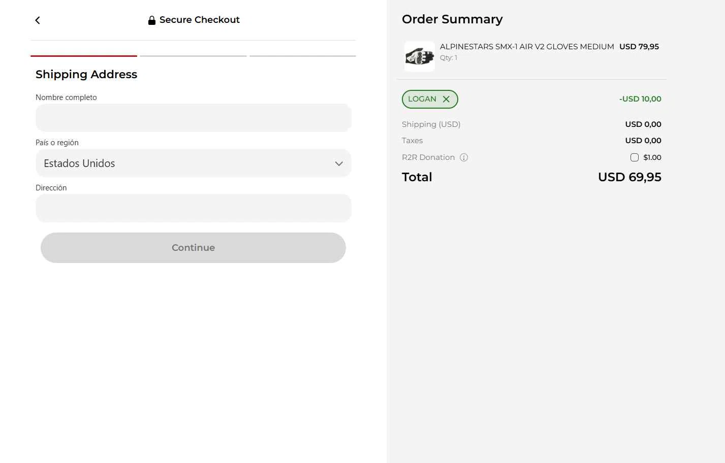 MX Locker checkout page showing MX Locker discount code box | Screenshot taken by SimplyCodes community member on Jan 22, 2026
