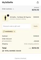 MARIMIREU coupon verification screenshot
