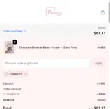 CHERYL10 coupon verification screenshot