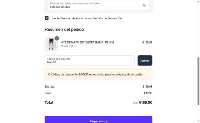 My Brand checkout page showing My Brand promo code box | Screenshot taken by SimplyCodes community member on May 21, 2025