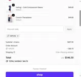 10POTE coupon verification screenshot