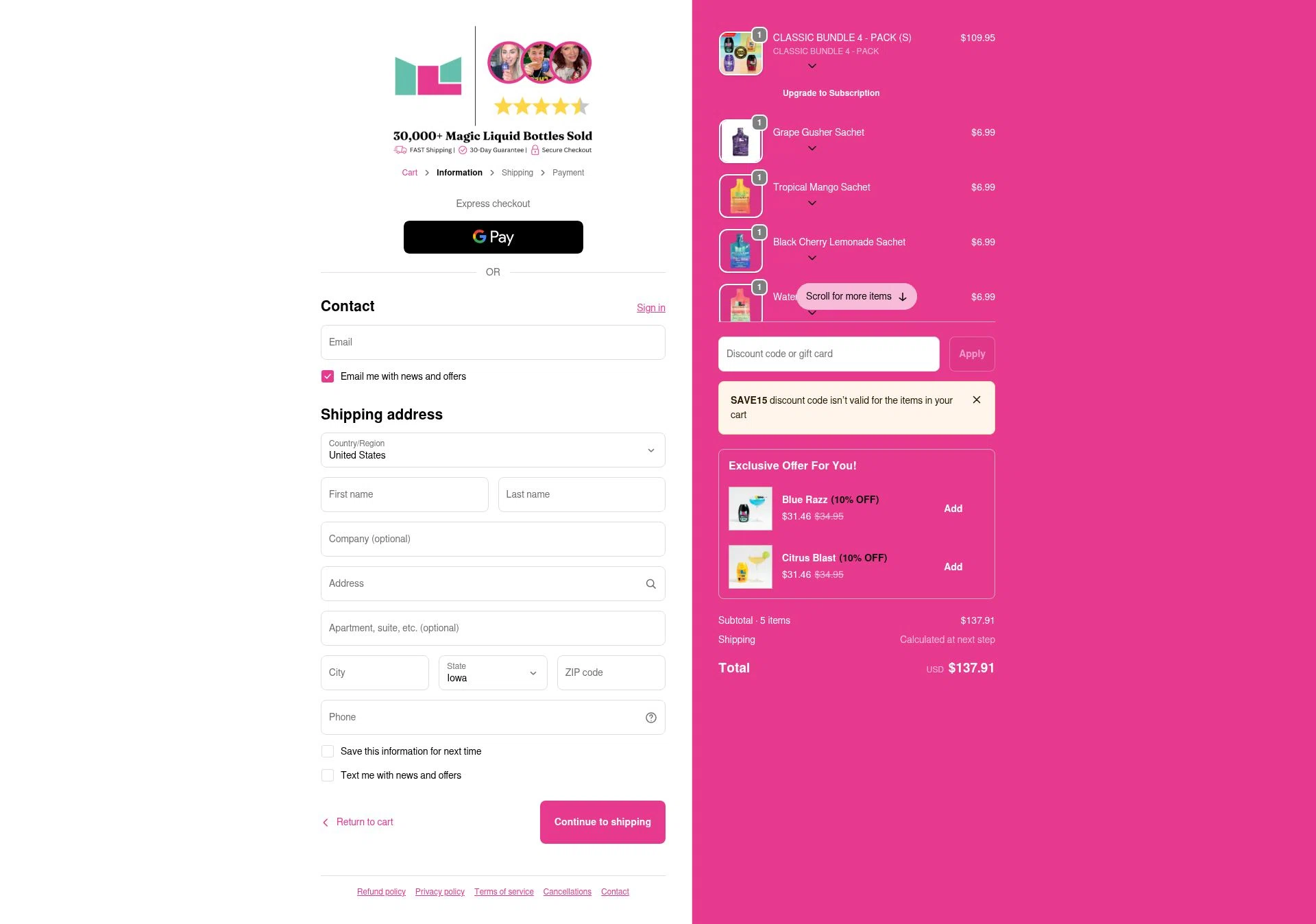 Mycolean checkout page showing Mycolean discount code box | Screenshot taken by SimplyCodes community member on Feb 6, 2026