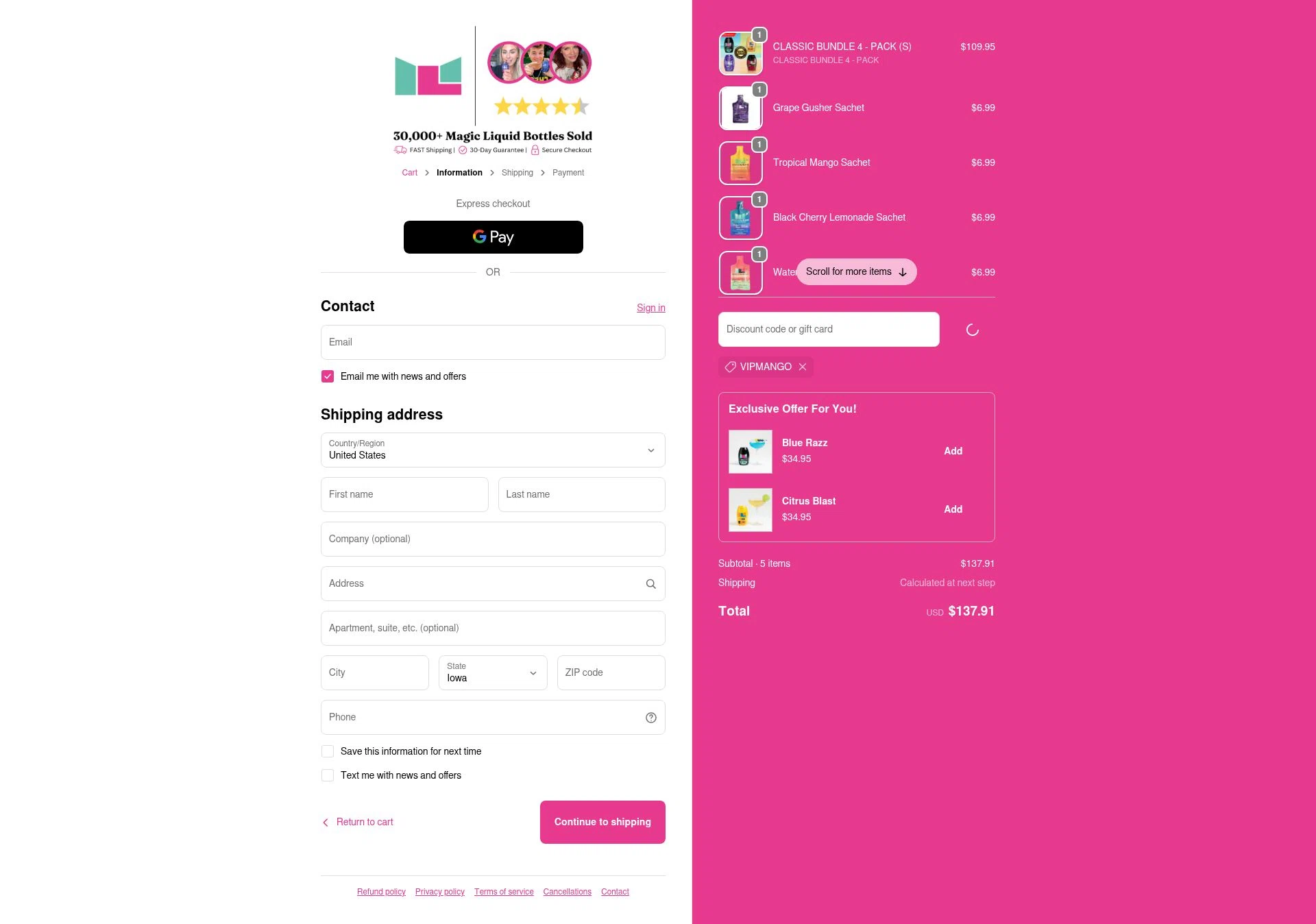 Mycolean checkout page showing Mycolean discount code box | Screenshot taken by SimplyCodes community member on Feb 6, 2026