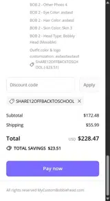 Share12OFFBackToSchool coupon verification screenshot