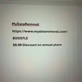 MyDataRemoval coupon verification screenshot