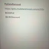 MyDataRemoval coupon verification screenshot