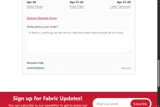 My Favorite Quilt Store coupon verification screenshot