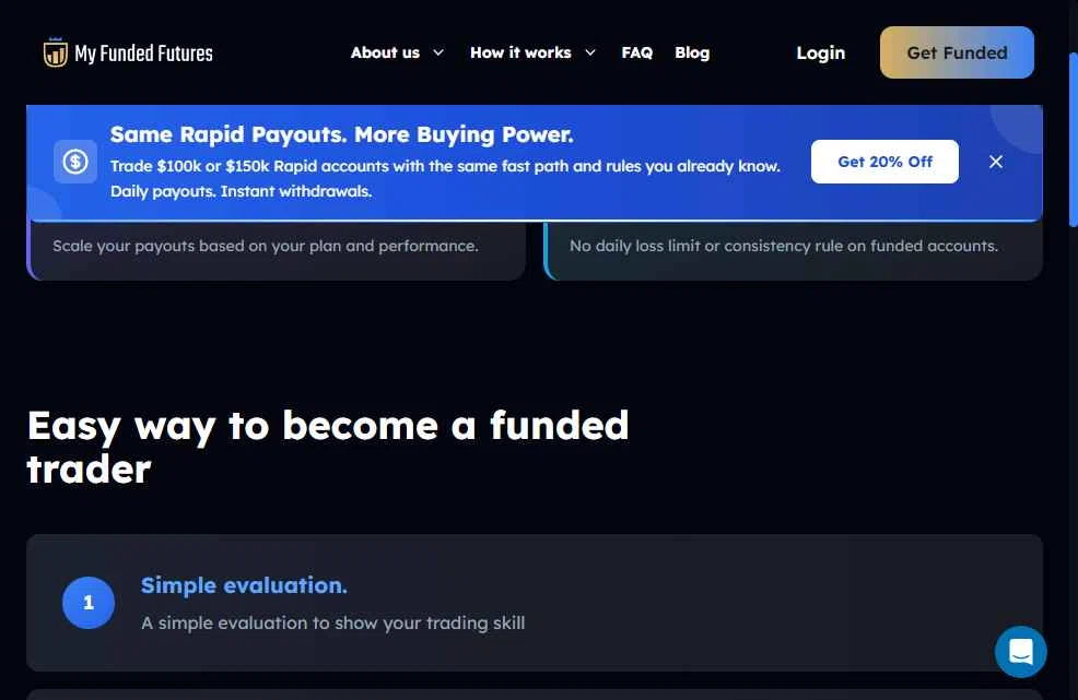 My Funded Futures checkout page showing My Funded Futures discount code box | Screenshot taken by SimplyCodes community member on Jan 6, 2026