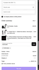MyHackerTech coupon verification screenshot