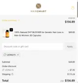LIONG15 coupon verification screenshot