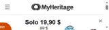 MyHeritage DNA coupon verification screenshot