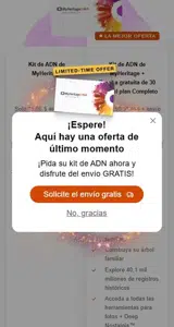 MyHeritage DNA coupon verification screenshot