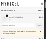MYHIXEL coupon verification screenshot