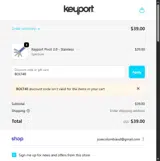 BOLT40 coupon verification screenshot