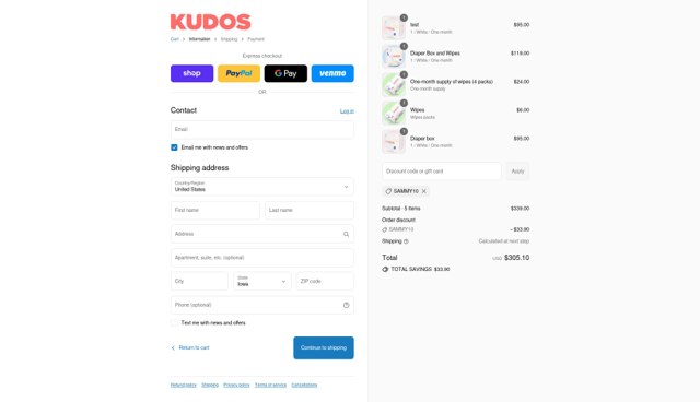 My Kudos checkout page showing My Kudos promo code box | Screenshot taken by SimplyCodes community member on Sep 6, 2025