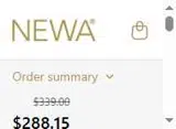 NEWA coupon verification screenshot
