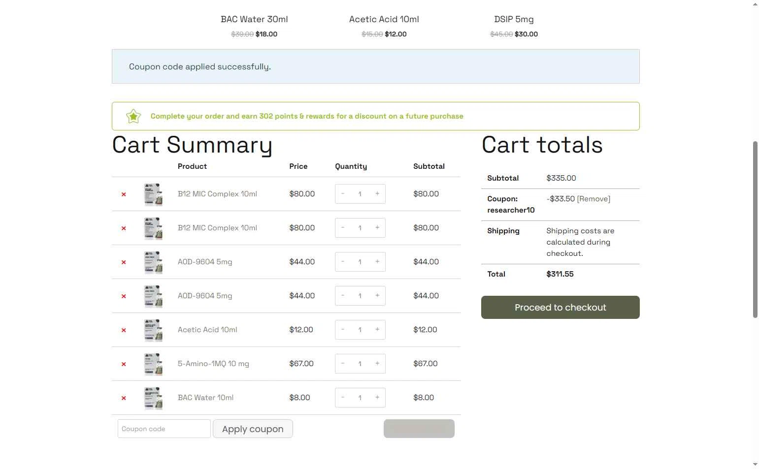 My Oasis Labs checkout page showing My Oasis Labs promo code box | Screenshot taken by SimplyCodes community member on Feb 1, 2026