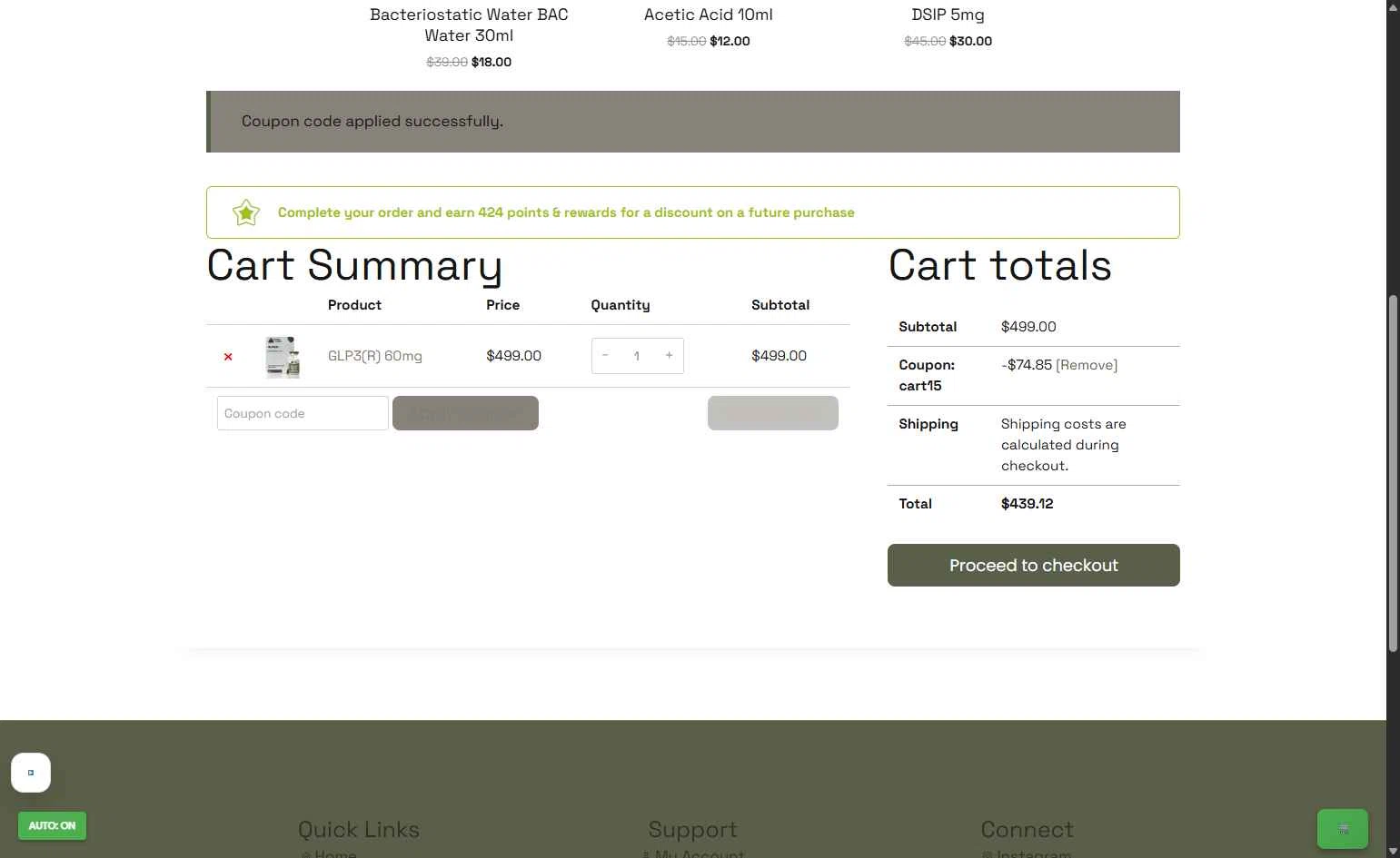 My Oasis Labs checkout page showing My Oasis Labs promo code box | Screenshot taken by SimplyCodes community member on Jan 18, 2026