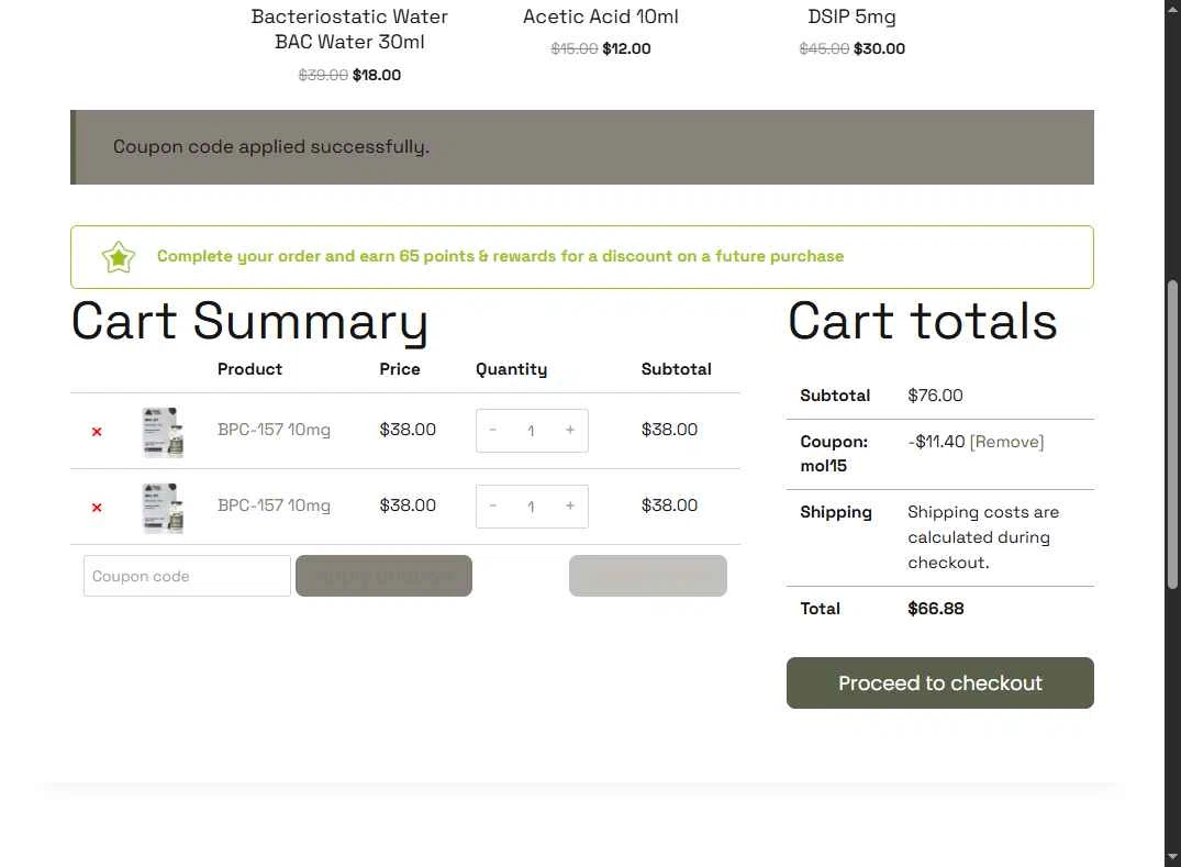 My Oasis Labs checkout page showing My Oasis Labs promo code box | Screenshot taken by SimplyCodes community member on Jan 16, 2026