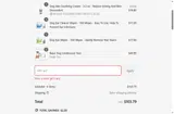 FALL10 coupon verification screenshot