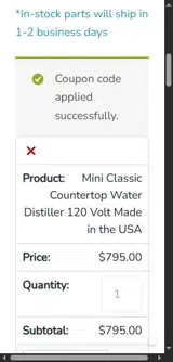 Drjaban coupon verification screenshot