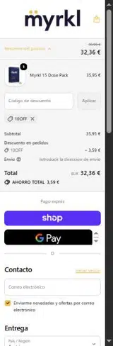 10OFF coupon verification screenshot