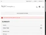 WELCOME10 coupon verification screenshot