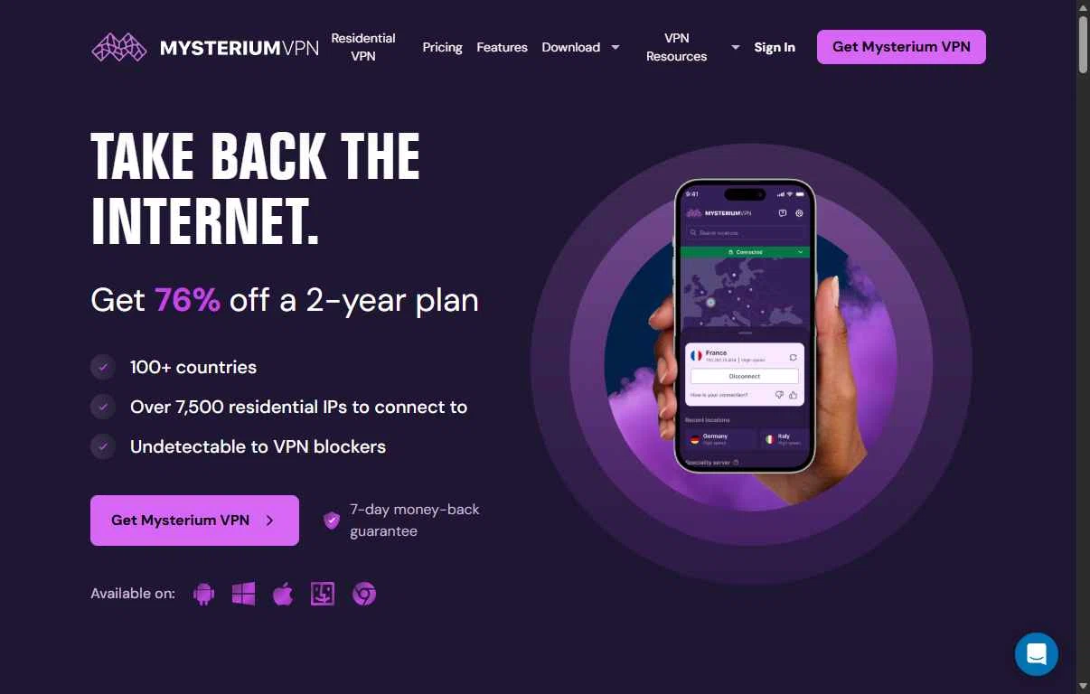 Mysterium VPN checkout page showing Mysterium VPN coupon code box | Screenshot taken by SimplyCodes community member on Jan 29, 2026