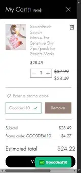 Gooddeal10 coupon verification screenshot