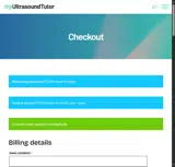 My Ultrasound Tutor coupon verification screenshot