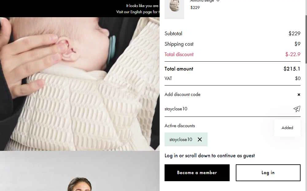 Najell checkout page showing Najell discount code box | Screenshot taken by SimplyCodes community member on Dec 19, 2025