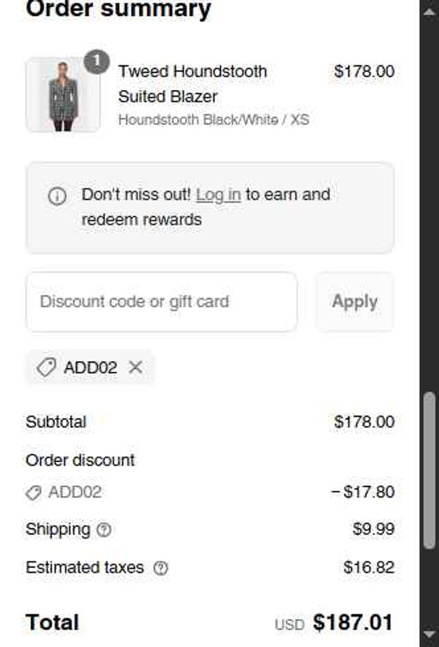 Naked Wardrobe checkout page showing Naked Wardrobe coupon code box | Screenshot taken by SimplyCodes community member on Sep 14, 2025