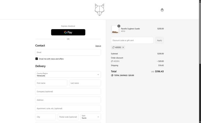 Naked Wolfe checkout page showing Naked Wolfe discount code box | Screenshot taken by SimplyCodes community member on Sep 13, 2025